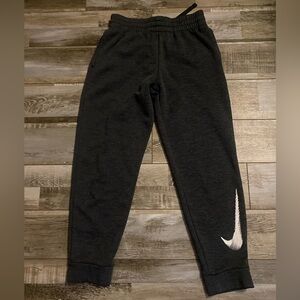 Nike Grey Heather Kids Swoosh Joggers Size M